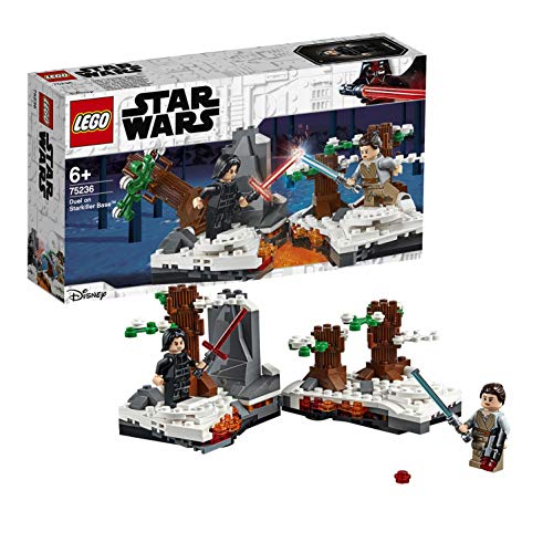 LEGO Star Wars - Duelo en la Base Starkiller, Juguete de Aventuras, Combate con los Personajes de La Guerra de las Galaxias, Incluye Minifiguras de Rey y Kylo Ren (75236)