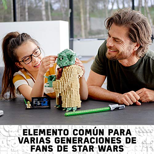 LEGO Star Wars TM - Yoda, Set de construcción del Personaje Jedi de la Guerra de las Galaxias, Inspirado en el Ataque de los Clones (75255)