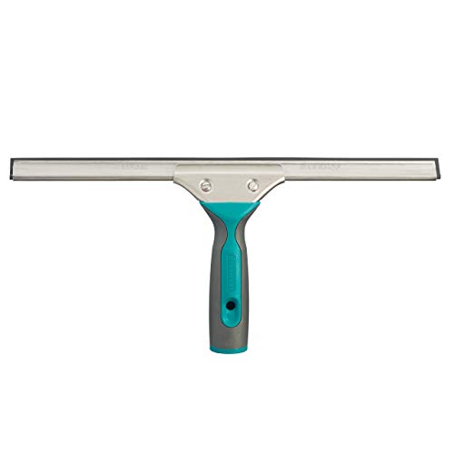Leifheit Limpiacristales Professional, limpiaventanas con regleta de goma para una limpieza sin huellas, rasqueta limpiacristales con mango de goma