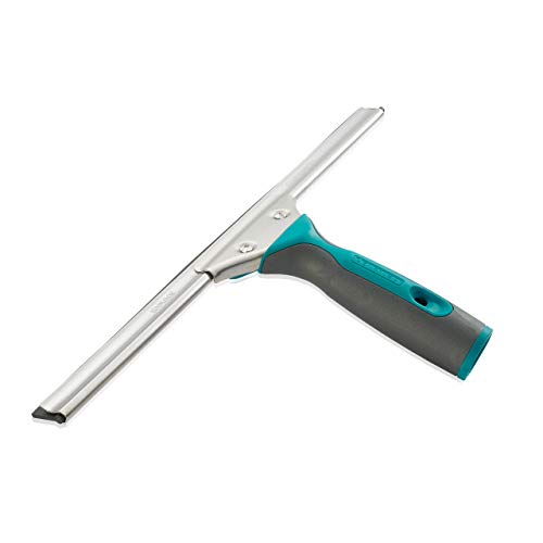 Leifheit Limpiacristales Professional, limpiaventanas con regleta de goma para una limpieza sin huellas, rasqueta limpiacristales con mango de goma