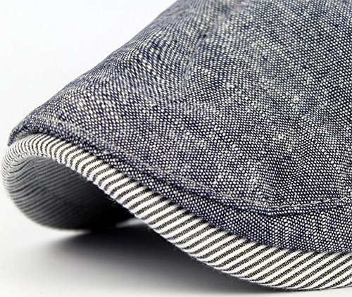 Leisial Sombreros Gorras Boinas Gorra de Béisbol Ocio Retro Clásico del Algodón Gorra de Deport Hat Flat Cap Primavera Verano para Hombre Azul