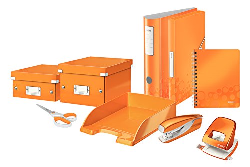 LEITZ 46290044 - Carpeta de proyectos WOW PP lomo 30 mm DIN A4 color naranja metalizado