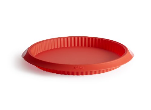 Lékué 28 Rojo Quiche 28 cm, Silicona