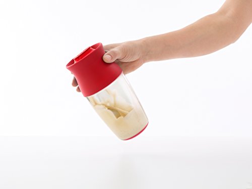 Lékué - Coctelera, para masas, 700 ml, color rojo