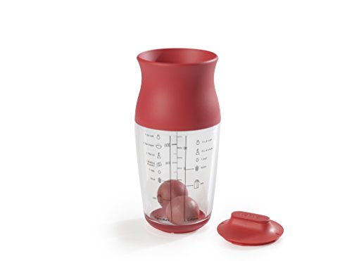 Lékué - Coctelera, para masas, 700 ml, color rojo