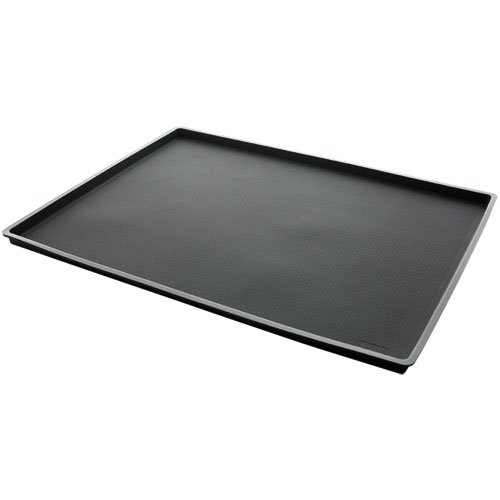 Lékué Negro SALVABANDEJAS ANTIDERRAME Classic 30x4, Silicona, Único