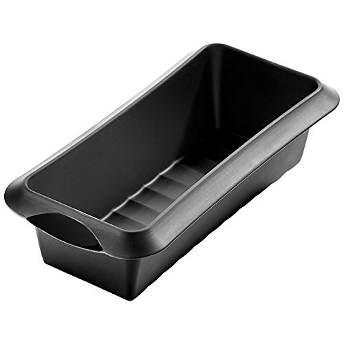 Lékué Rectangular 24 Negro Molde Silicona, 24 cm