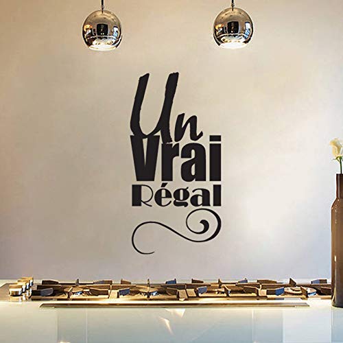 Lema francés Arte Pegatinas Restaurante Cocina Vinilo Pegatinas de pared Decoración del hogar DIY Papel tapiz impermeable