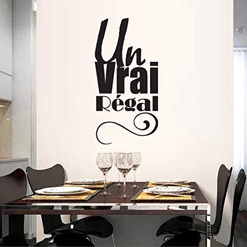 Lema francés Arte Pegatinas Restaurante Cocina Vinilo Pegatinas de pared Decoración del hogar DIY Papel tapiz impermeable