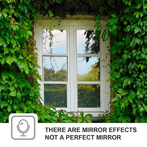 LEMON CLOUD Vinilo Espejo para Ventanas Unidireccional Lámina Electricidad Estatica Protector Solar Privacidad Vinilo Ventana Deorativos Adhesiva Anti 85% Calor y 99% UV para Hogar Oficina