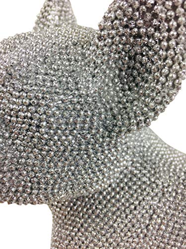 Leonardo Collection - Figura decorativa de bulldog francés, color plateado