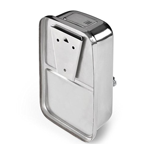 LEORX 500ml Dispensador de jabón líquido dispensador Champú jabón (plata)