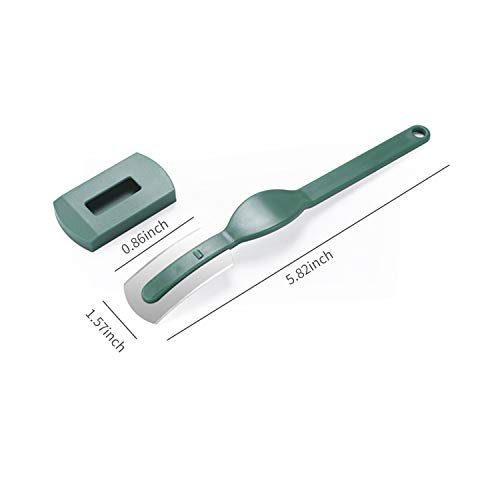 Lepeuxi Cuchillas Cortador de Pan con Cubierta Protectora Cuchillo para marcar Pan Cuchillo cojo para Pan Cortador de Masa Herramienta para marcar Herramientas para Hornear para Cortar Marcar Masa