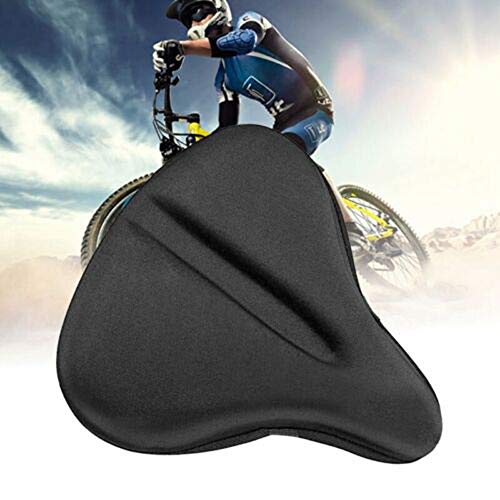 Lepeuxi Funda de Silicona para Asiento de Bicicleta para Almohadilla de sillín de Bicicleta Ancha y Grande