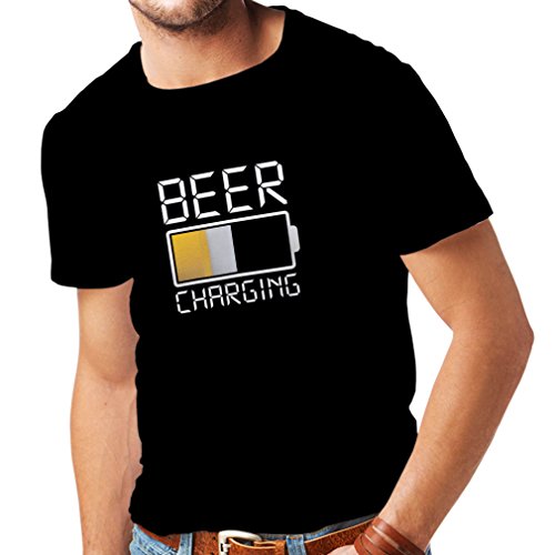 lepni.me Camisetas Hombre Carga de Cerveza, Citas Divertidas, Humor de Bar para Amantes de la Cerveza (XX-Large Negro Multicolor)