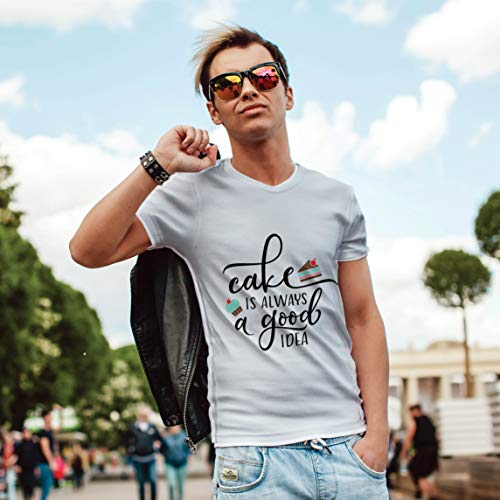 lepni.me Camisetas Hombre El Pastel es Siempre una Buena Idea El Amor cocinar Cocinar Hornear Comer (XX-Large Grafito Multicolor)