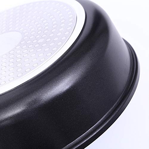 LERDBT Olla Parte Inferior Plana Antideslizante del Filete de la Carne de Cerdo del Wok sin función Multifuncional del Smokeless (Color : Black, Size : Free Size)