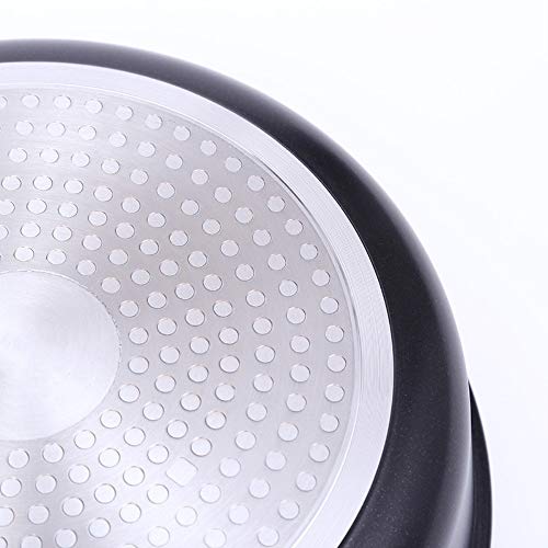 LERDBT Olla Parte Inferior Plana Antideslizante del Filete de la Carne de Cerdo del Wok sin función Multifuncional del Smokeless (Color : Black, Size : Free Size)