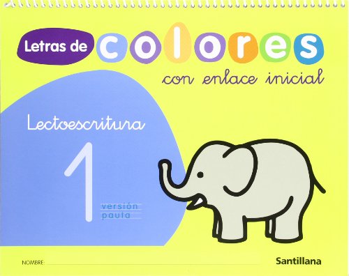 Letras de colores, lectoescritura, Educación Infantil. Cuaderno 1