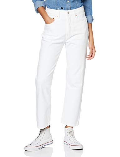 Levi's 501 Crop Vaqueros Boyfriend, Blanco (In The Clouds 0032), 25W / 26L para Mujer