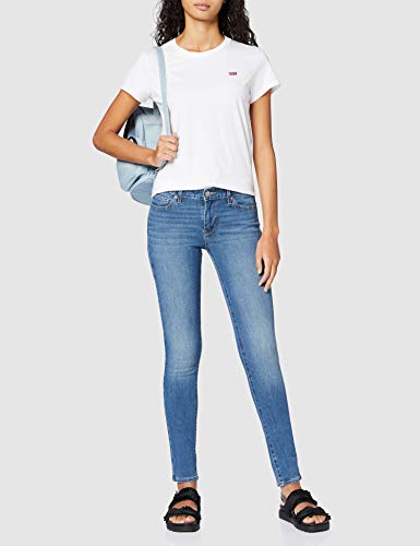 Levi's 711 Skinny Vaqueros, Azul (Med Indigo - Flat Finish), W28/L30 para Mujer
