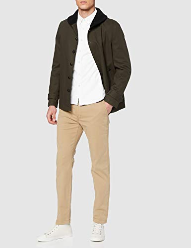 Levi's LS Battery Hm Shirt Slim Camisa, Blanco (White 0002), Medium para Hombre