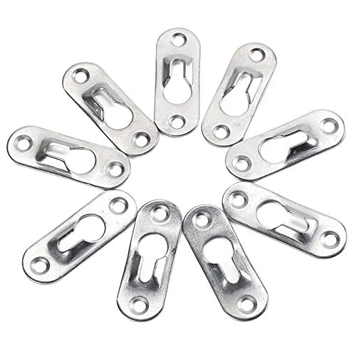 Lhbfcy Metal Ojo De Cerradura Percha Colgadores De Ojo Cerradura Ganchos Foto Ojo Cerradura Marco De Imagen Fotográfica Forma Placa Colgante Para Instalar Carteles, Murales, Obras De Arte100 Piezas