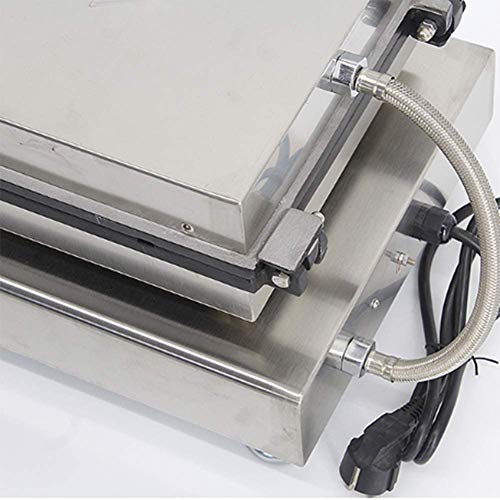 LHSUNTA Máquina para Hacer Pan, 6 Piezas industriales Waffle On A Stick Maker Máquina de Hierro Baker Waffle Maker Antiadherente Bélgica