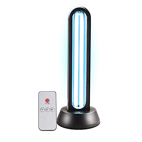 LHY EsterilizacióN DoméStica De La LáMpara De DesinfeccióN UV con Ozono PortáTil AdemáS del Olor A Repelente De Insectos De Cucarachas Temporizador De Control Remoto Purificador De Aire 38w