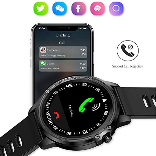 LHYAN Pantalla en Color de tensión Inteligentes Pulsera del Ritmo cardíaco Sangre Monitoreo Pulsera de los Deportes de Bluetooth del Reloj Impermeable de succión magnética Fuerte Interfaz de Carga