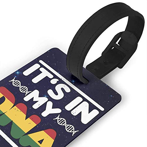 Liang4268 - Soporte para tarjetas de visita con la bandera de Rasta en mi ADN, para maletas de equipaje y maletas