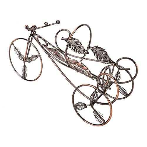 LIAOLEI10 Botellero Forma de Bicicleta Hierro Estante de Vino Tinto Expositor de Vino Soporte Organizador Decoración del hogar