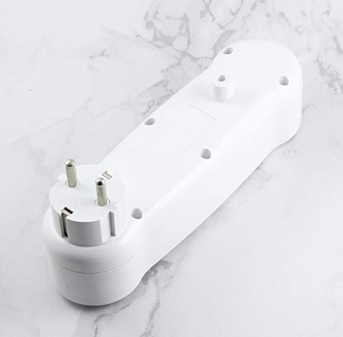 Liar Convertidor de enchufe de extensión de energía inalámbrica alemán 1 a 3 enchufes de extensión blancos * 1