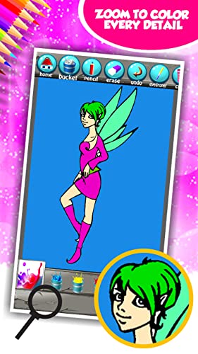 Libro de hadas para colorear