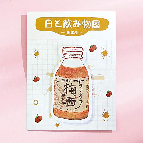 LICAIWANG Tienda de Bebidas Serie Mermelada de Fresa Pera Leche Cuaderno Cuaderno Cuaderno Cuaderno papelería prosa útiles Escolares