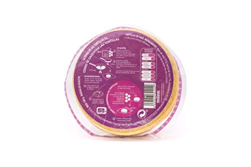 Líder europeo en gastronomía artesanal mexicana - Tortillas de maíz amarillo 100% nixtamalizado. Aptas para veganos y celíacos. Envasadas al vacío. 250 g. 12 cm. 4 meses de caducidad