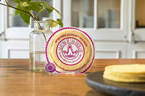 Líder europeo en gastronomía artesanal mexicana - Tortillas de maíz amarillo 100% nixtamalizado. Aptas para veganos y celíacos. Envasadas al vacío. 250 g. 12 cm. 4 meses de caducidad