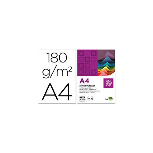 Liderpapel Cartulina A4 180G/M2 Blanco Paquete De 100