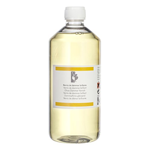 Lienzos Levante Barniz de Dammar Brillante, Botella de 1.000 ml