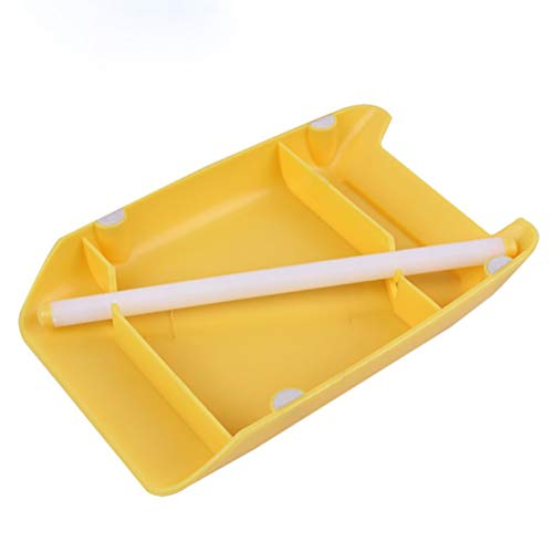 LifeBest Espaguetis Macarrones Tablero Pasta de plástico Molde para macarrones con Rodillo para fettuccina casera Fresca Espagueti Lasaña Masa Rodillo Prensa Cortador Fideos