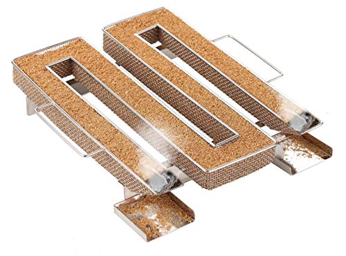 LIHAO Generador de Humo Frío Cocina Ahumador de Acero Inoxidable para Barbacoa Carne Pescado (con Forma de M)
