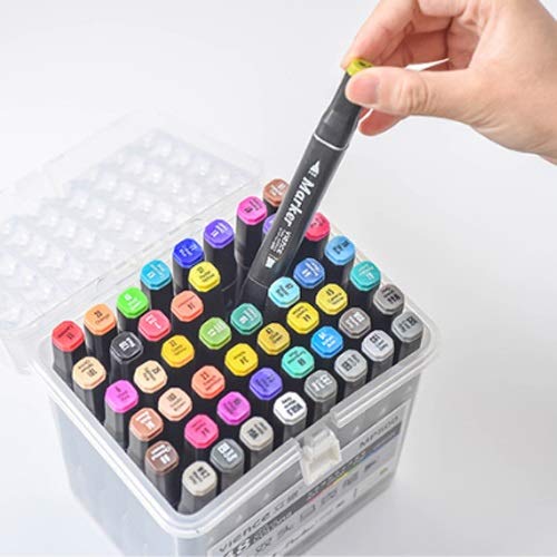 Lihgfw Doble Juego con Cabeza de Color del rotulador del Arte Estudiante Pintura Pintada a Mano de la Pluma aceitosa Pluma de la Acuarela Conjunto Kinder Alumnos Color de la Pluma