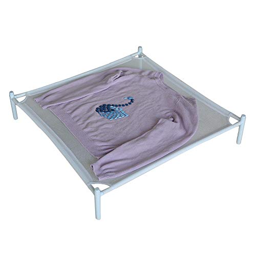 LIJUMN Estante De Secado De Suéter De 2 Paquetes Estante De Ropa De Malla Apilable Estante De Red Seca, Blanco 27.56 X 27.56 Pulgadas