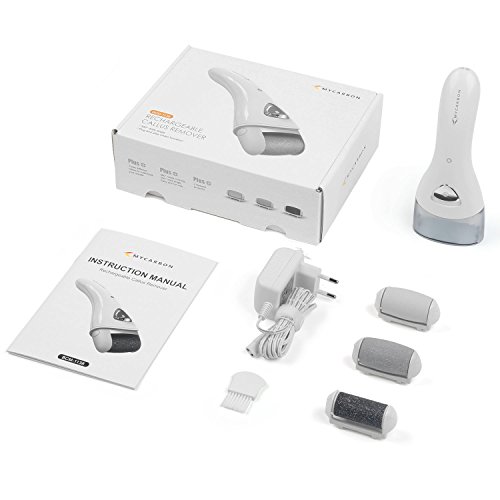 Lima eléctrica pies MYCARBON Pedicura Profesional Lima Durezas Pies Recargable Aparato de Pedicura eléctrico Eliminar las Durezas y las Callosidades Cuidado Pies con Recambios