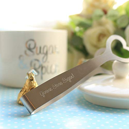 Limeo Sugar Tongs Pinzas de Hielo Barra de Pinzas de Hielo Pinzas de Azúcar de Acero Inoxidable Juego de Pinzas de Azucar Clip de Azúcar Pinzas de Caramelo de Acero Inoxidable (Total 6)