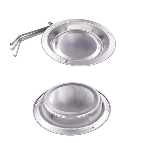 Limeow Inoxidable Barbacoa Soporte De Pollo Soporte De Pollo Vertical Rack de Pollo de Acero Inoxidable Puesto de Pollo con Bandeja de Goteo para Barbacoa en Casa de Plata al Aire Libre