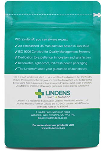 Lindens D-Manosa 1000 mg en comprimidos | 120 Paquete | Cada comprimido proporciona 1000 mg de D-Manosa, una molécula de azúcar simple que llevan frutas, como los arándanos rojos, de forma natural