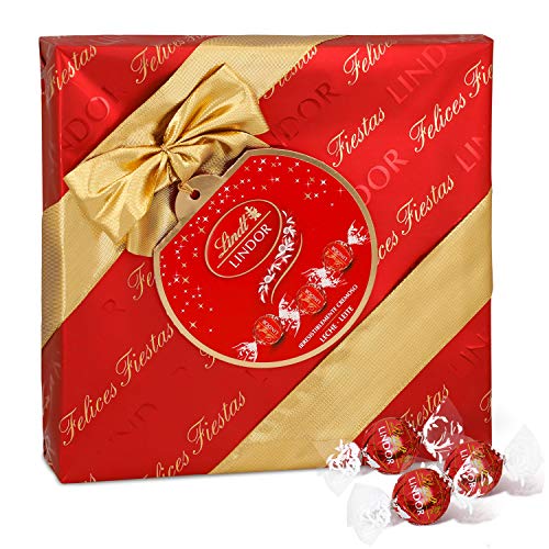 Lindt Lindor Caja de Regalo de Bombones de Chocolate con Leche - Aprox. 22-23 Bombones, 287g