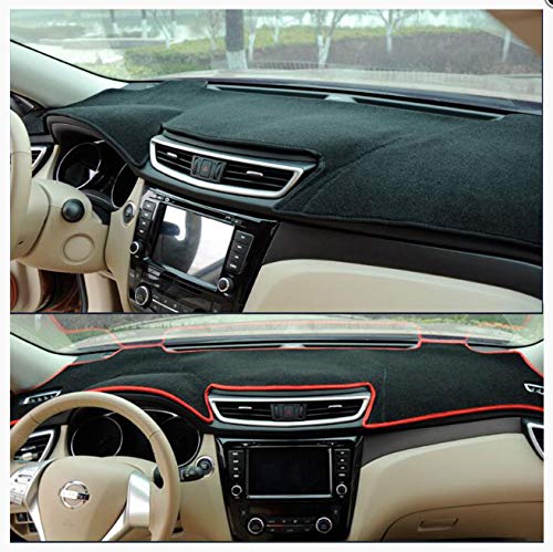 linfei Car Dashboard Cover Dash Mat para Suzuki Liana 2011-2013 con Reloj Dashmat Pad Carpet Dash Board Sun Shade Left Negro