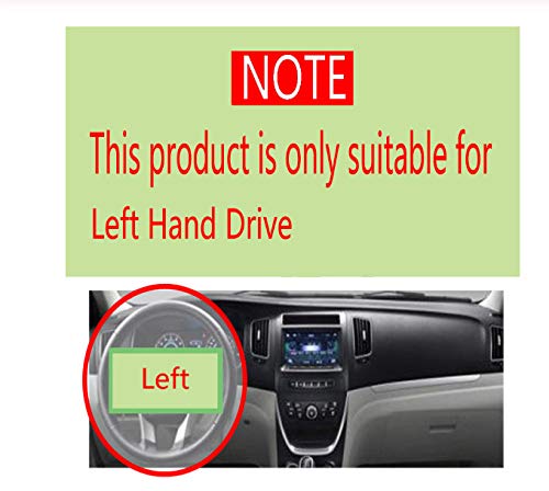 linfei Car Dashboard Cover Dash Mat para Suzuki Liana 2011-2013 con Reloj Dashmat Pad Carpet Dash Board Sun Shade Left Negro